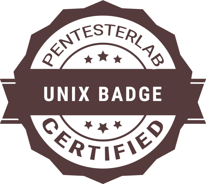 PentesterLab Unix Badge